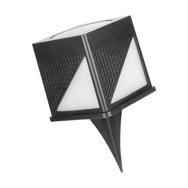 Luz exterior de poste solar, iluminación LED, lámpara solar portátil para exteriores, luz solar de poste de cerca para escaleras de patio 2309 cálido
