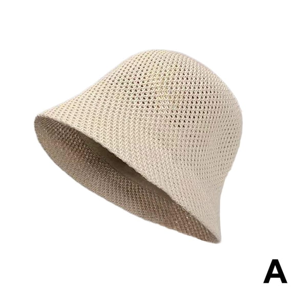 2025 New Bucket Hat for Women Japanese Summer Sun Hat Breathable Crochet Straw Fisherman Hat Floppy Wide Brim Beach Vacation Boho Elegant Casual Outdoor Fashion Sun