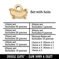 thumbnail image 2 of Clawfoot Bathtub for Bathing Wood Mini Charms Shapes DIY Craft Jewelry - With Hole - 18mm (17pcs), 2 of 7