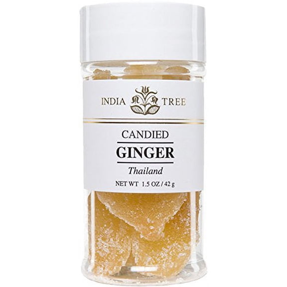 India Tree Ginger, Candied Thai, 1.5 Ounce