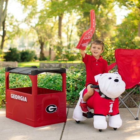 Dynacraft - Dynacraft 6 Volt Collegiate Plush Ride-On Toy with Team Bus Included! Pick Your Team