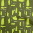 thumbnail image 1 of oneOone Cotton Flex Olive Green Fabric Abstract Dry Brush Stroke Craft Projects Decor Fabric Printed By The Yard 40 Inch Wide, 1 of 5