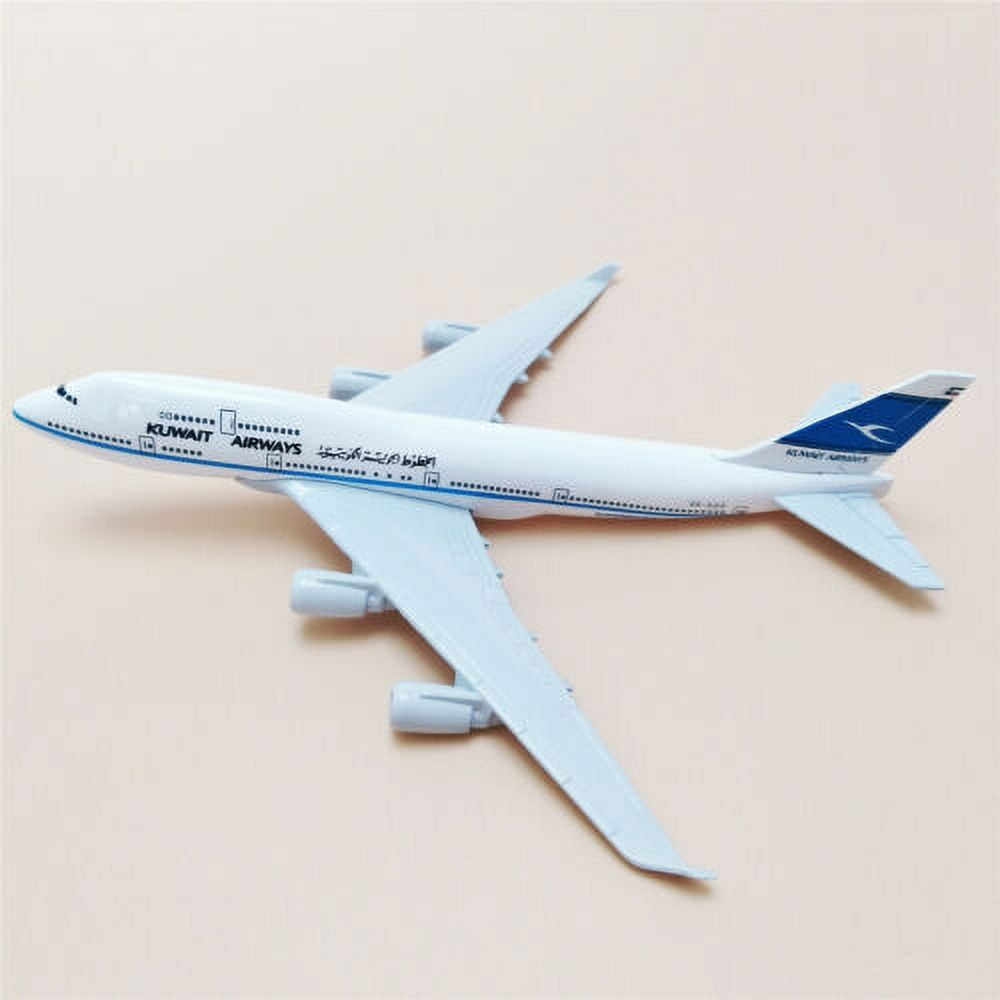 16cm Kuwait Airways Boeing B747-400 Airlines Diecast Airplane Model Plane Alloy