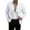 White, variant on Men's Single Breasted Blazer, Notch Lapel, Multiple Pockets, Long Sleeve Formal Jacket, Business Suit, Office Wear