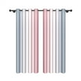 thumbnail image 6 of Lfeey Light Blocking Curtains, Grommet Top Room Darkening, for Kitchen Windows 84 inch length, Pink, 2 Panels, 6 of 6