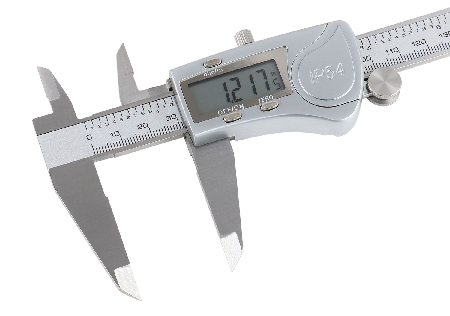Accusize Digital Caliper, 0-8''/0-200 mm Range by 0.0005''/0.01 mm Resolution, Large LCD, Ip54 Water Resistant, 2015-0200