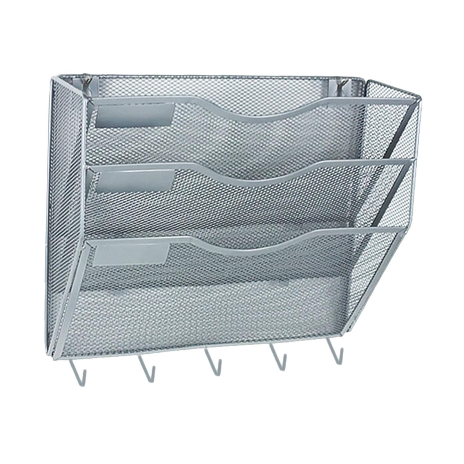 MAGIDEAL Wall File Mail Organizer Easily Install for Home Office s Letter Rack