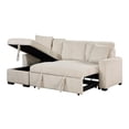 thumbnail image 6 of Lexicon Rhett 3-Piece Corduroy Reversible Sectional in Beige, 6 of 11