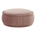 thumbnail image 1 of TOV Furniture Rylee Mauve Velvet Round Ottoman, 1 of 6