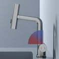 thumbnail image 4 of Maytalsory Liftable Kitchen Faucet With 3 Water Flow Modes For Hotel LED Temperature Black, 4 of 6