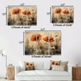 thumbnail image 4 of Designart "Brilliantly Colored Poppies I" Floral Metal Wall Décor Set, 4 of 5