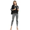 thumbnail image 7 of Flyingstar Women’s Casual Hoodie Sweatshirt, Solid Cropped Jumper Tops, 3/4 Sleeve Oversized, 7 of 7