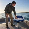 thumbnail image 4 of JWQFBC Triangle Boat Seat Sunproof PVC Boat Chair Marine Seating for Fishermen, Anglers, 4 of 10