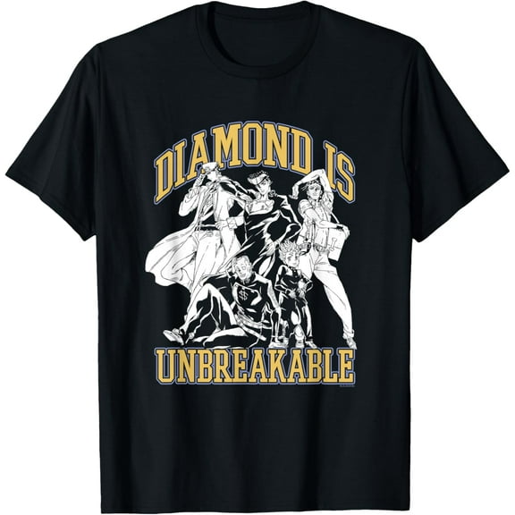 JoJo Part 4 Group Pose - Jotaro Josuke Okuyasu Koichi Rohan T-Shirt Short Sleeve Crew Neck Soft Fitted Tees T-Shirt