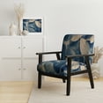thumbnail image 2 of Designart "Vintage Botanical Autumn Leaves Faded Blue I" Upholstered Abstract Botanicals Accent Chair and Modern & Contemporary Arm Chair - Multiple Color & Pattern, 2 of 7