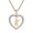 Golden Size L3, variant on Personalized Name Necklace, Gaqring Elegant Custom 26 Letter Pendant Jewelry, Alloy Plated Women's Gift Chain with Crystal Heart Charm