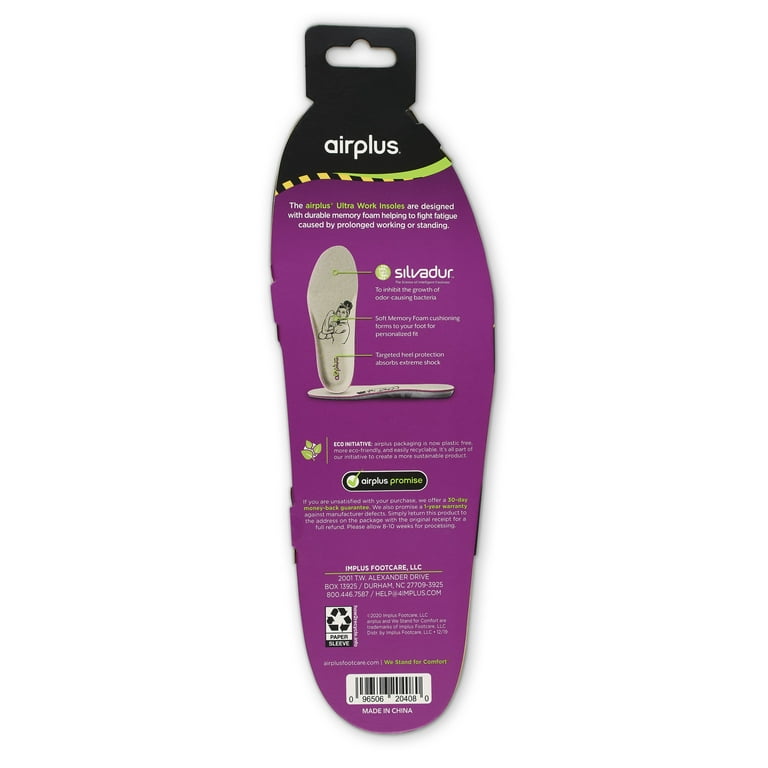 Airplus memory plus insoles deals walmart
