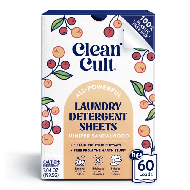 Detergente para ropa Cleancult 60 cargas Juniper Sandalwood