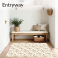 thumbnail image 3 of ODIKA 5'x7' Machine Washable Non-Slip Area Rug, Elegant Swirl Baroque Vintage Inspired Tufted High Traffic Rug with Pad, Beige, 525701, 3 of 8