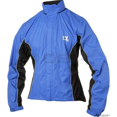 O2 Primary Rain Jacket with Hood: Royal Blue~ XL