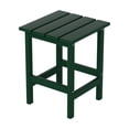 thumbnail image 2 of Garden Square Plastic Adirondack Outdoor Side Table, Dark Green, 2 of 7