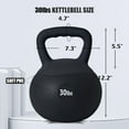 thumbnail image 6 of Soges Soft Kettlebells,Iron Sand Filled Weights Strength Training Kettlebells,Shock-Proof Weights and Wide-Grip Handle,Fitness Soft Kettlebells for Women Men,Home Gym Kettlebells,Black,30LBS, 6 of 9