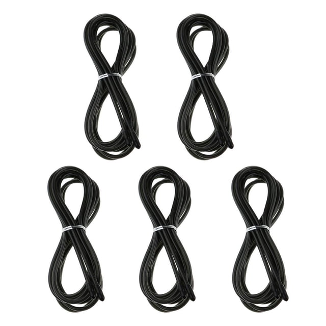 Cuerda de saltar Cola 5 uds Cuerda de Metal Cable de repuesto Negro
