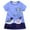 Light Blue, variant on Toddler Baby Kids Girls Cotton Short Sleeve Casual Dress Cartoon Appliques Striped Princess Dresses 5t Rainbow Dress