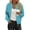 Light Blue, variant on Czzoypi Women's Casual Zip Up Hoodie Sweatshirt Jacket Polka Dot Print Long Sleeve Loose Comfy Pullover with Pockets, Gray XXL