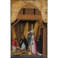 thumbnail image 2 of Antonio Vivarini 13x18 Gold Ornate Wood Frame and Double Matted Museum Art Print Titled - Saint Peter Martyr Healing the Leg of a Young Man (ca. 1450), 2 of 4