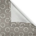 thumbnail image 5 of Ambesonne Taupe Grommet Curtain, Ring Shapes Grungy Art, 50" x 108", Taupe White, 5 of 6