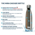 thumbnail image 5 of MIRA 17oz Stainless Steel Vacuum Insulated Water Bottle, Leak-Proof Double Walled Cola Shape, Iris, 5 of 6
