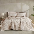 thumbnail image 3 of Wonderful Rose Patterned Quilted 3-Piece Bedding Set, 3 of 6