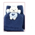 thumbnail image 6 of 1 Pair Fashion Winter Warm Cartoon Knitted Fingerless Gloves Half Finger Cute Rabbit Fashion Color Matching Gloves RED, 6 of 8