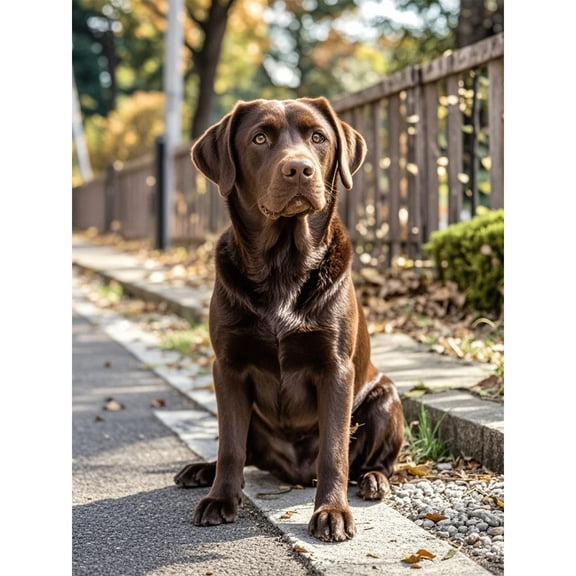 Diamond Painting Chocolate Labrador Retriever 5D Diamond Art DIY Kits Full Round Drill Rhinestones Crystal by Number Embroidery Arts and Crafts for Living Room Bedroom Home Wall Decor 12x16 inch