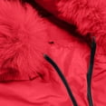 thumbnail image 6 of Idoravan womens winter clothes fashion Women's Winter Down Jacket With Hood Waist And To Overcome Outer Long Sleeve Long Coats Red M, 6 of 8