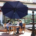 thumbnail image 5 of Sunnydaze 96" Navy Blue Solid Octagon Market Umbrella with Push-Button Tilt, 5 of 12
