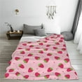 thumbnail image 5 of Vsdgher Strawberries Ultra-Soft Micro flannel Blanket Throw Blankets for Couch Sofa, Bed (4 sizes)-50"x40", 5 of 7