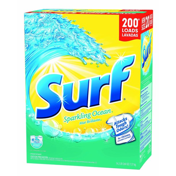 Surf Sparkling Ocean Laundry Detergent Powder (200 loads, 260 oz