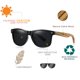 thumbnail image 2 of Gafas de sol Barcur Wood Polarized UV400 Black Walnut/Zebra, 2 of 8