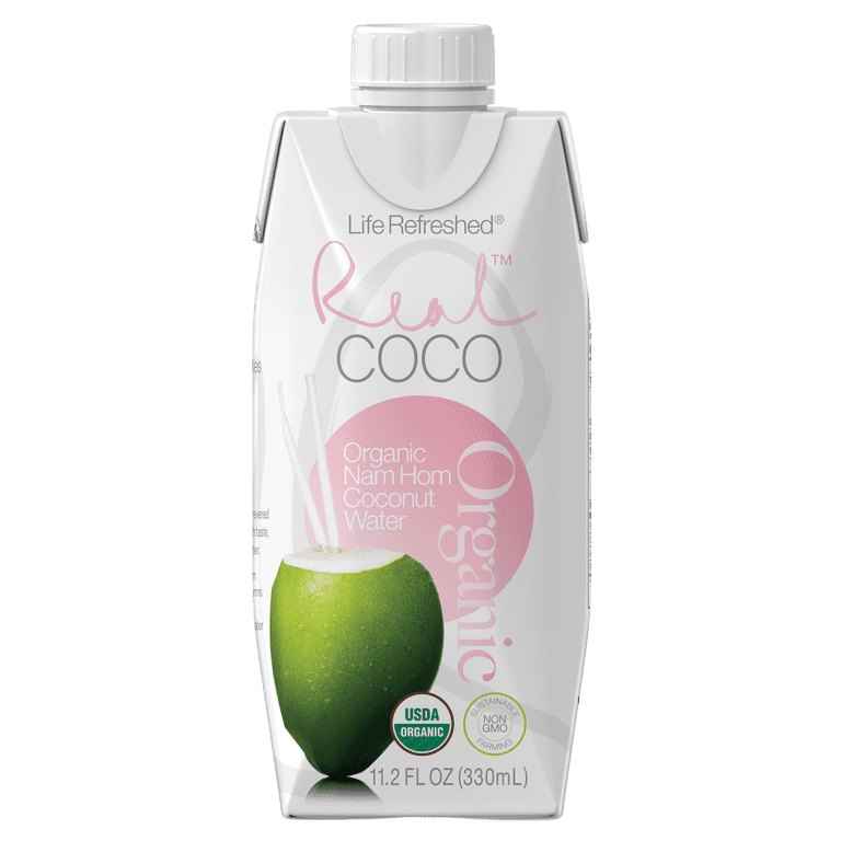 URJA 100% Pure Raw Coconut Water - Cold-Crafted, Unpasteurized, 12 Pack (10.14 Fl Oz Bottles)