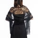 thumbnail image 1 of Jumpingount Chal de mujer, diseño de flores decorativas portátiles, encaje, elegante, a la moda, tamaño libre, para citas en casa, niñas, envolturas para Accesorios de disfraces Negro Jumpingount AP012528-01, 1 of 6
