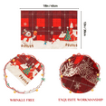 thumbnail image 6 of Softalker Buffalo Plaid Snowflakes Winter Placemats Set of 4, 12x18 Inch Christmas Table Mats for Party Kitchen Dining Decoration, 6 of 7
