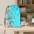 thumbnail image 5 of Honeii Coral And Seashell On The Beach Print Clear Backpack Heavy Duty Transparent Bag 17" See Through BookBag for Women Men Adults Work Festival Sports Travel, 5 of 7