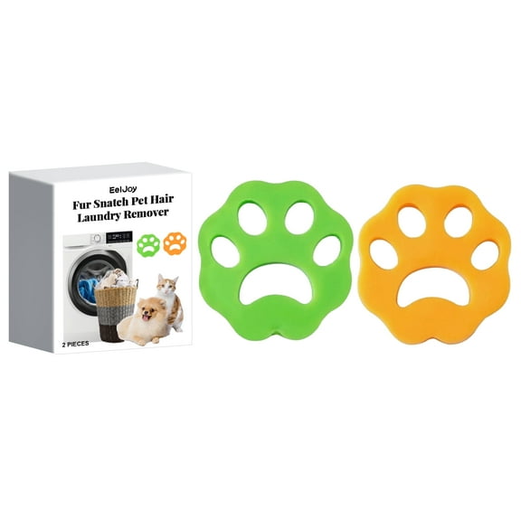 EelJoy Fur Snatch Pet Hair Laundry Remover, Clean Pet Hair Washable Clothes Duster Washing Machine Hair Remover 2pieces