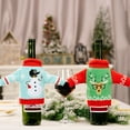 thumbnail image 3 of Christmas Wine Bottle Knitted Ugly Sweater Covers ,Bottle Cover Exquisite Wear Resistant Knitted Fabric Merry Christmas Lovely Wine Bottle Sweater for Home, 3 of 8