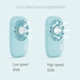 thumbnail image 3 of Ventilador de mano Mini ventilador Potente pequeño ventilador portátil personal Velocidad Ajustable Ventilador de pestañas recargable por USB para niños Niñas Mujer Hombre Oficina en el hogar al aire Feliz Sencillez, 3 of 5