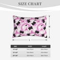 thumbnail image 4 of Susaid Pink Girl Halloween Print Pillowcases Multiple Size, Pillow Cover Super Soft Envelope Closure Standard Pillow Case-16"x24", 4 of 6