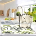 thumbnail image 5 of Yayeee Dish Drying Mat for Kitchen Counter 18"x24" Microfiber Absorbent Pad, Retro Flower, 5 of 7