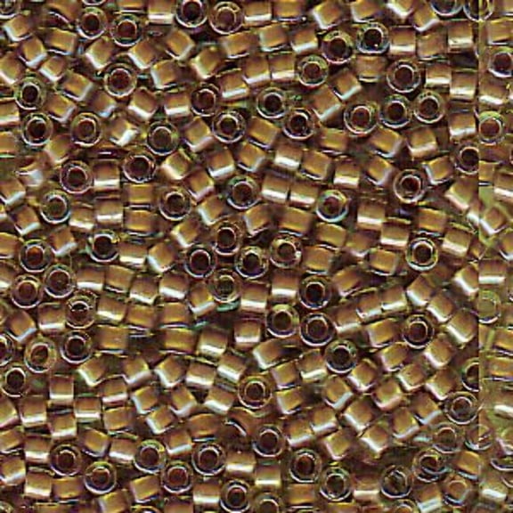 Cocoa Lined Chartreuse AB Miyuki Delica Beads 11/0 DB1738-TB